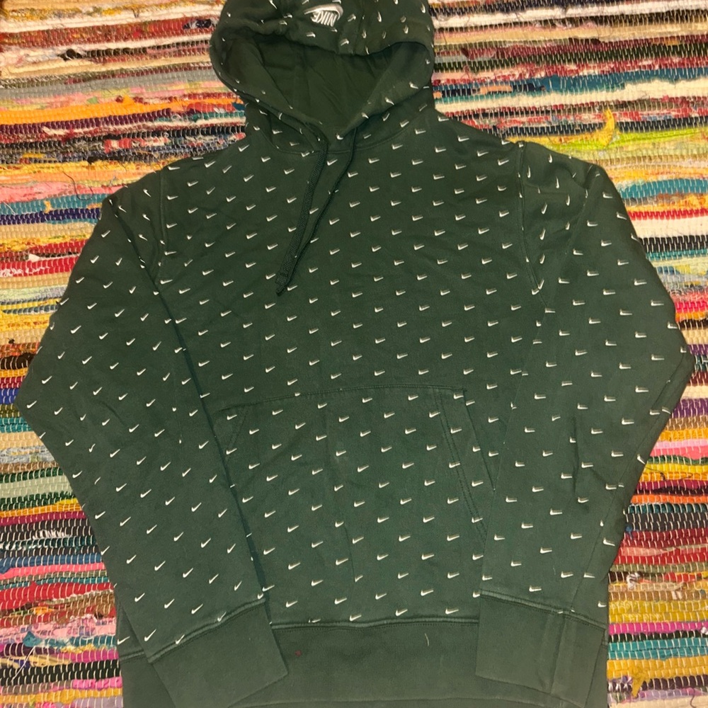 Nike Green Sweatshirt with Monogram Design